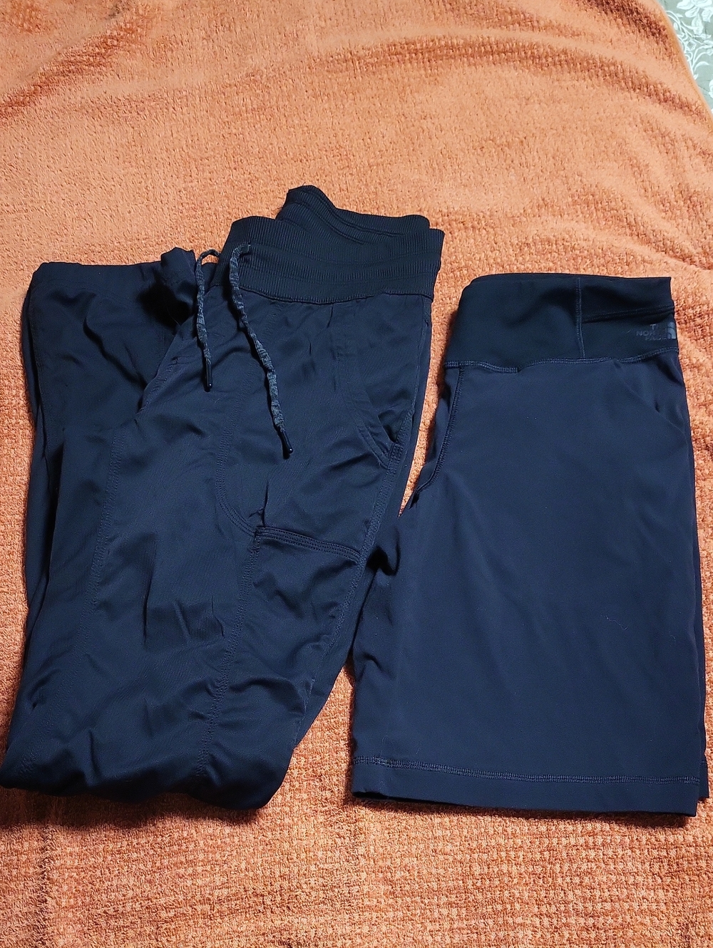 The North Face black active hiking Pants And Shorts Bundle.